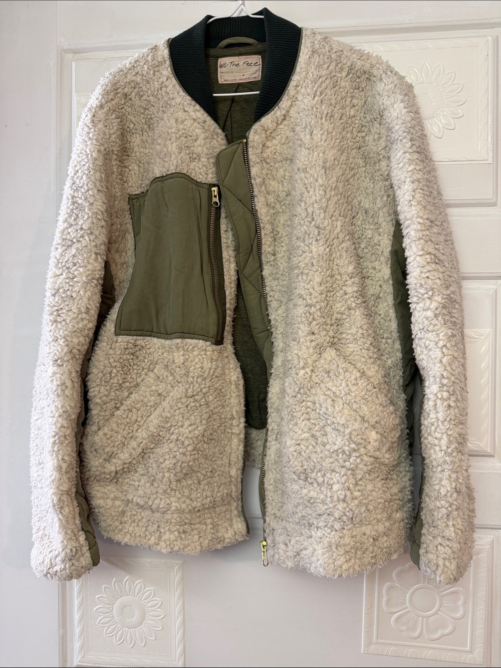 We the free coat, size small. Oversized. No flaws